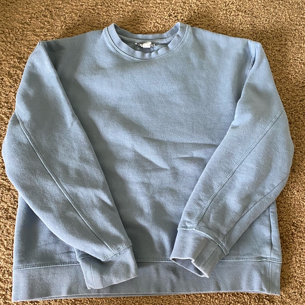 Pastel Blue Topshop Crewneck